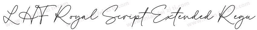 LHF Royal Script Extended Regular字体转换
